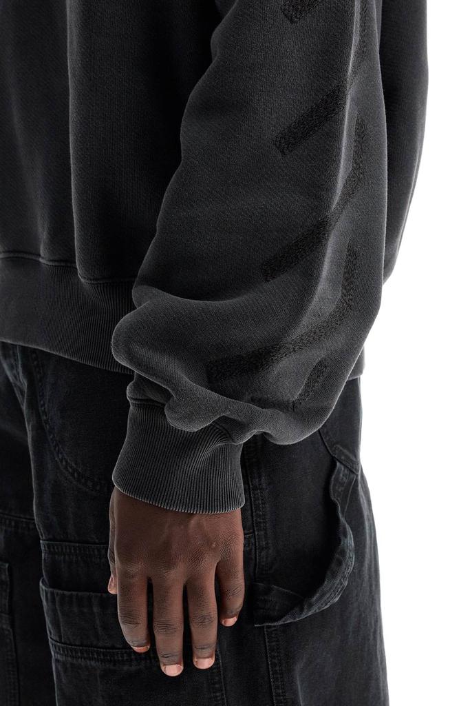 【Off-White】St. Matthew Crewneck Sweatshirt With Arrow Off-White st. matthew crewneck sweatshirt with arrow