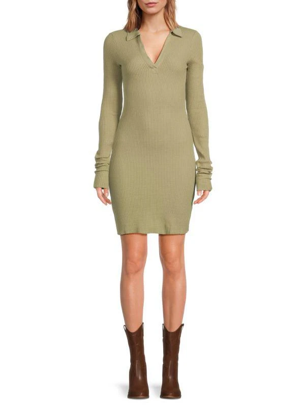 The Range Johnny Collar Body-Con Minidress 1