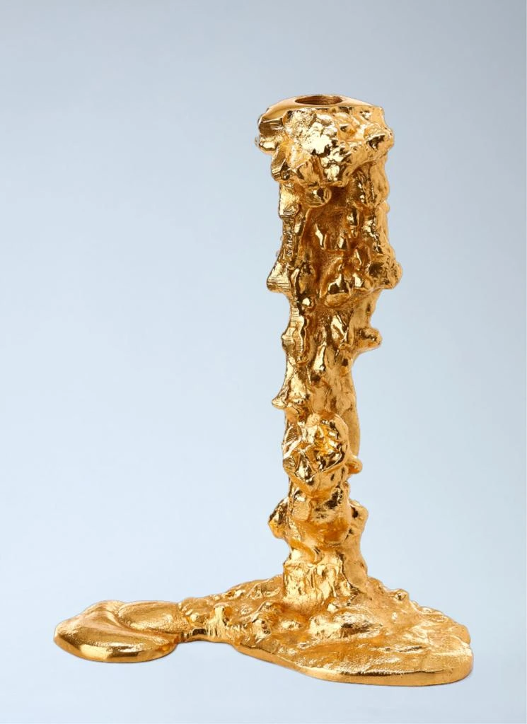 POLSPOTTEN Sculpted Metal Candle Holder