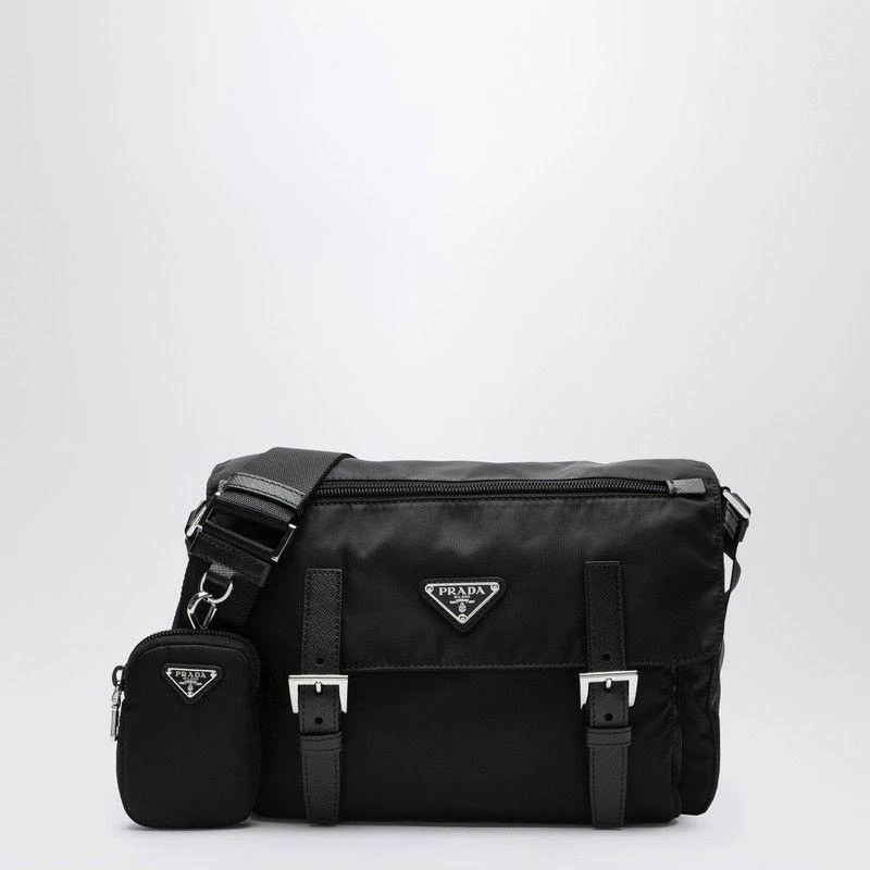 Prada BLACK RE-NYLON MEDIUM CROSS-BODY BAG 1