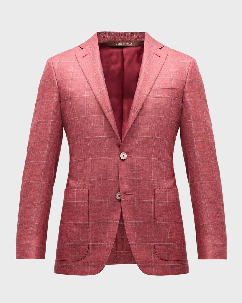 Canali Men's Windowpane Sport Coat 2