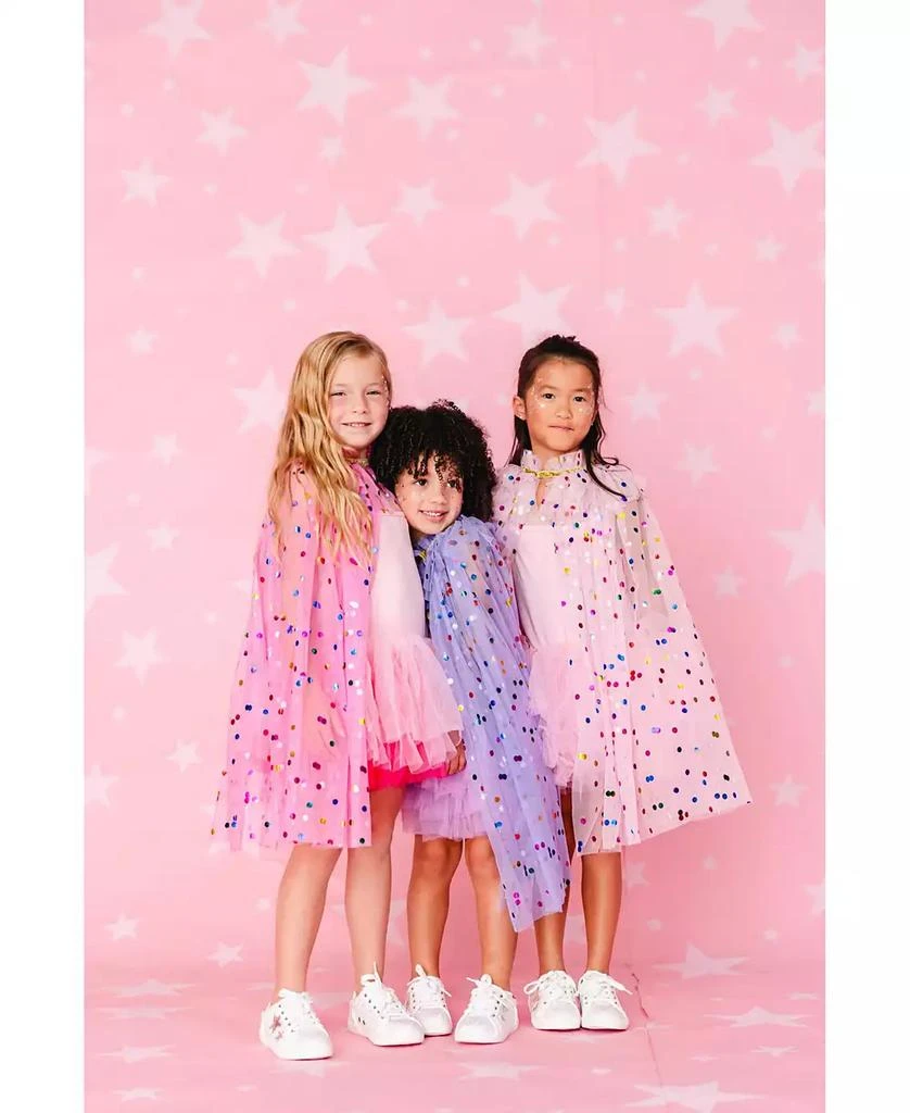 Sweet Wink Girls Raspberry Confetti Cape 5