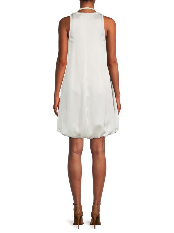 Valentino Satin Bib Balloon Dress