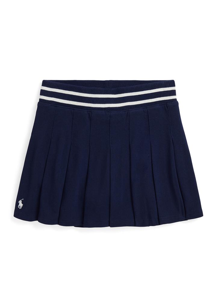 Ralph Lauren Girls 7-16 Pleated Cotton Jersey Skort
