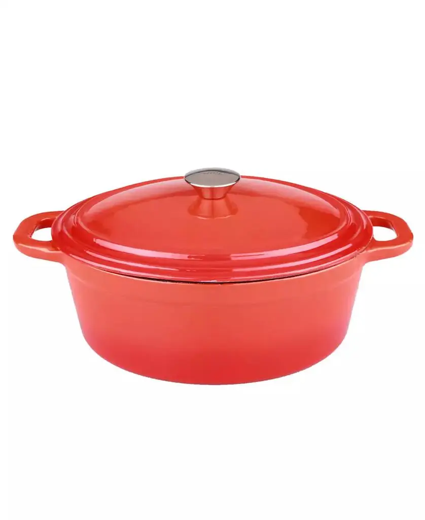 BergHOFF Neo Cast Iron 8qt. Oval Dutch Oven 13" with Lid