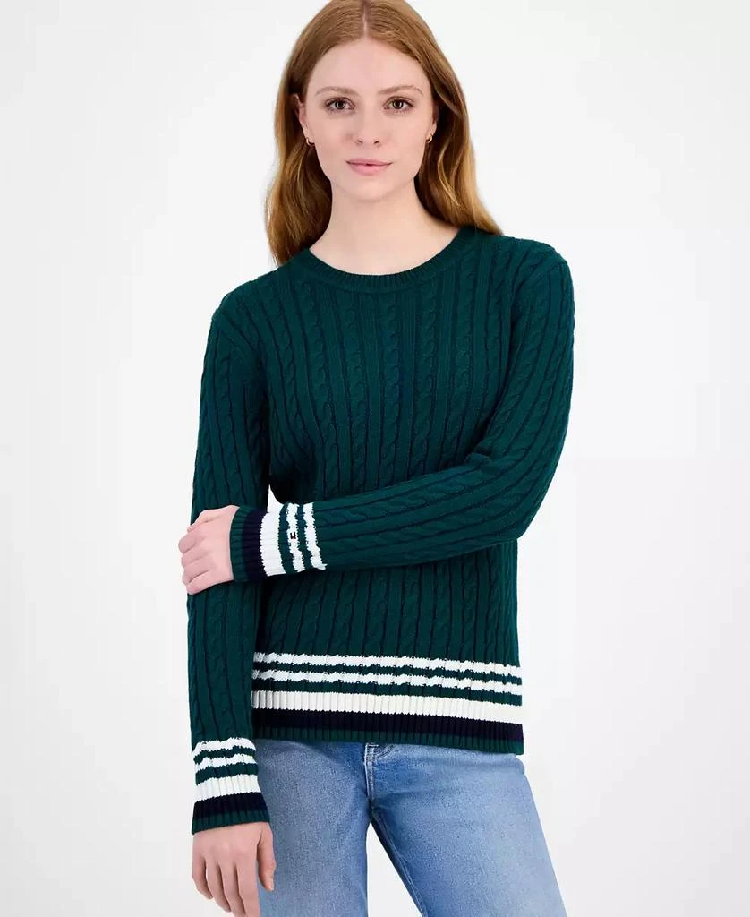 Tommy Hilfiger Women
s Cotton Cable Knit Sweater