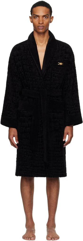 Versace Black Icon Bathrobe