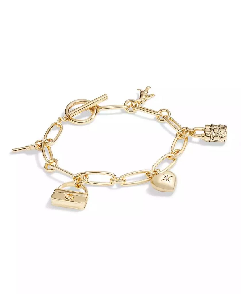 Coach Faux Stone Iconic Charm Bracelet 1
