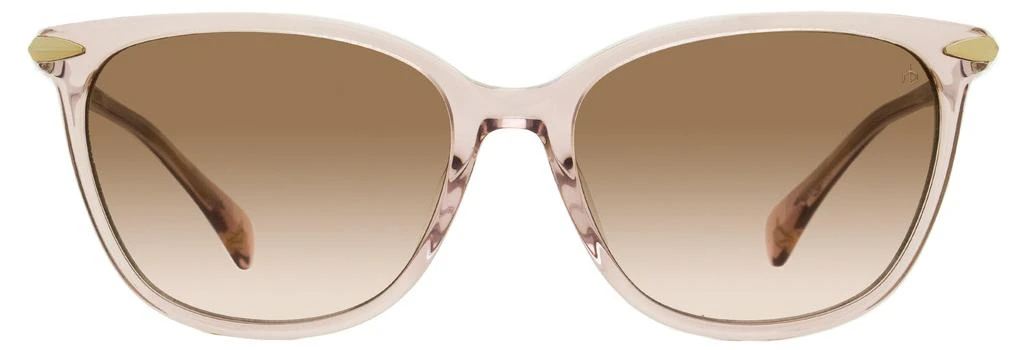 rag & bone Rag & Bone Women's Rectangular Sunglasses RNB1035S 35JM2 Pink/Gold 55mm 2