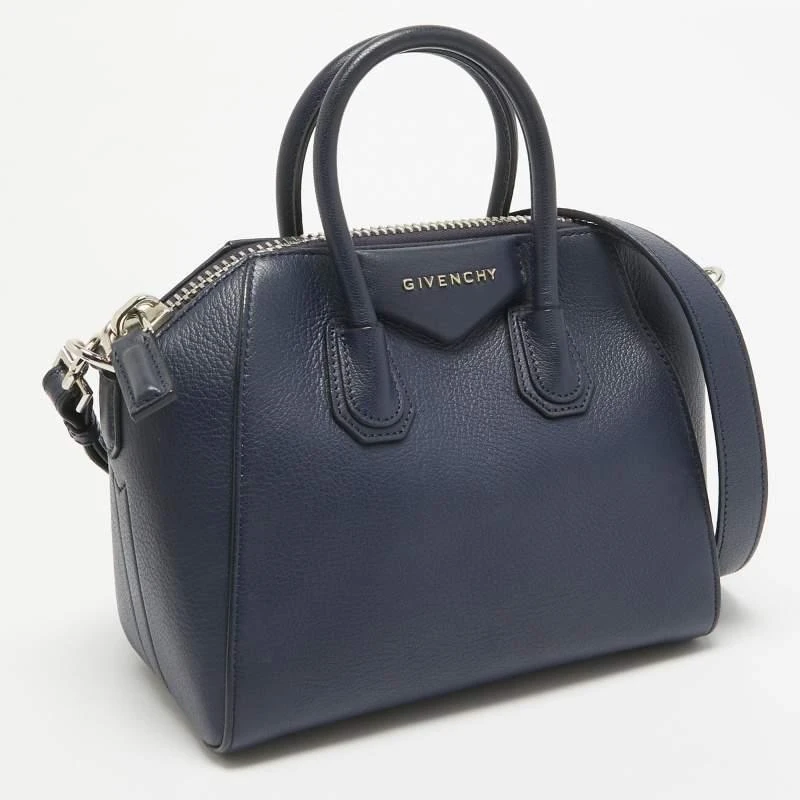 Givenchy Givenchy Navy Blue Leather Mini Antigona Satchel 3