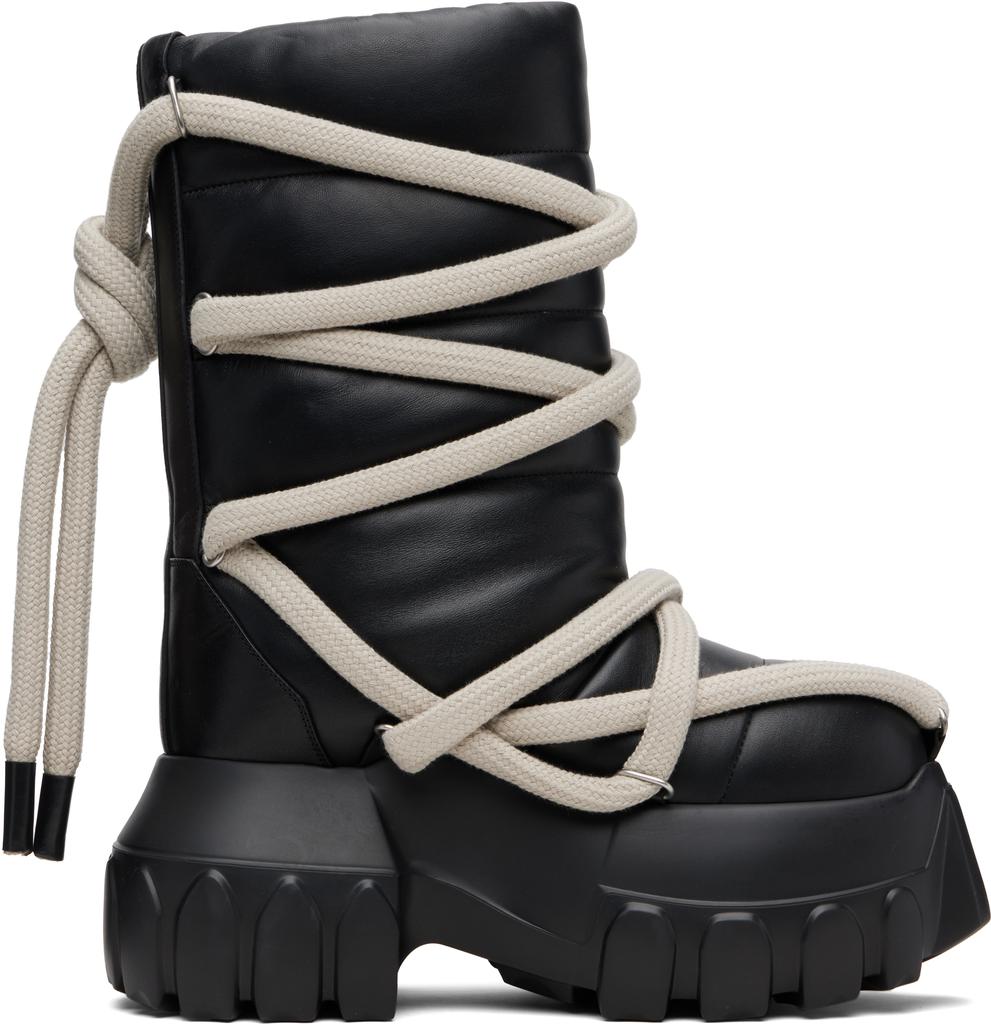 靴 Rick owens Pull on bogun boots Rick Owens Black Pull On Bogun Boots Rick Owens