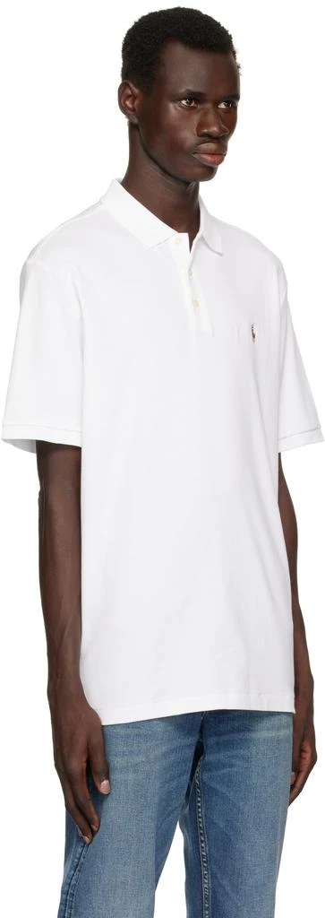 Ralph Lauren White Classic Fit Soft Cotton Polo 2