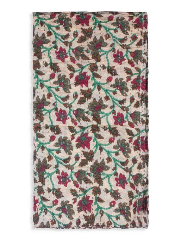 TAJ HOTEL Kantha Cotton Scarf 1