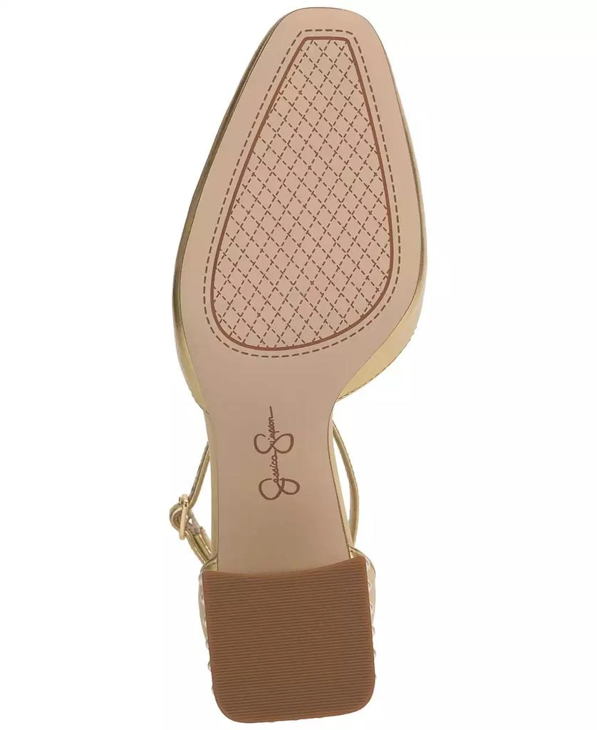 Jessica Simpson Women
s Fulian Ankle-Strap Block-Heel Pumps 5