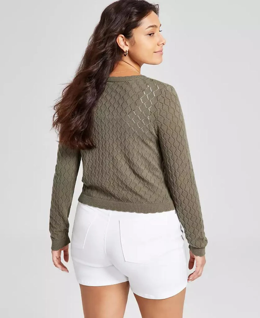 And Now This Women's Pointelle Crewneck Cardigan, Exclusively at Macy's 2