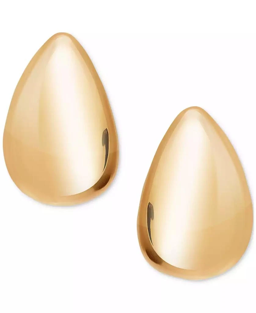 Macy
s Polished Teardrop Dome Stud Earrings in 10k Gold, 5/8" 3