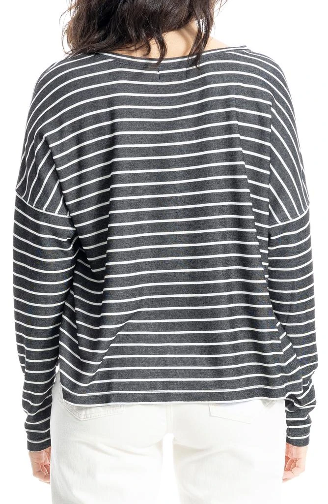 Max Studio Long Sleeve Bubble Hem Knit Top 2