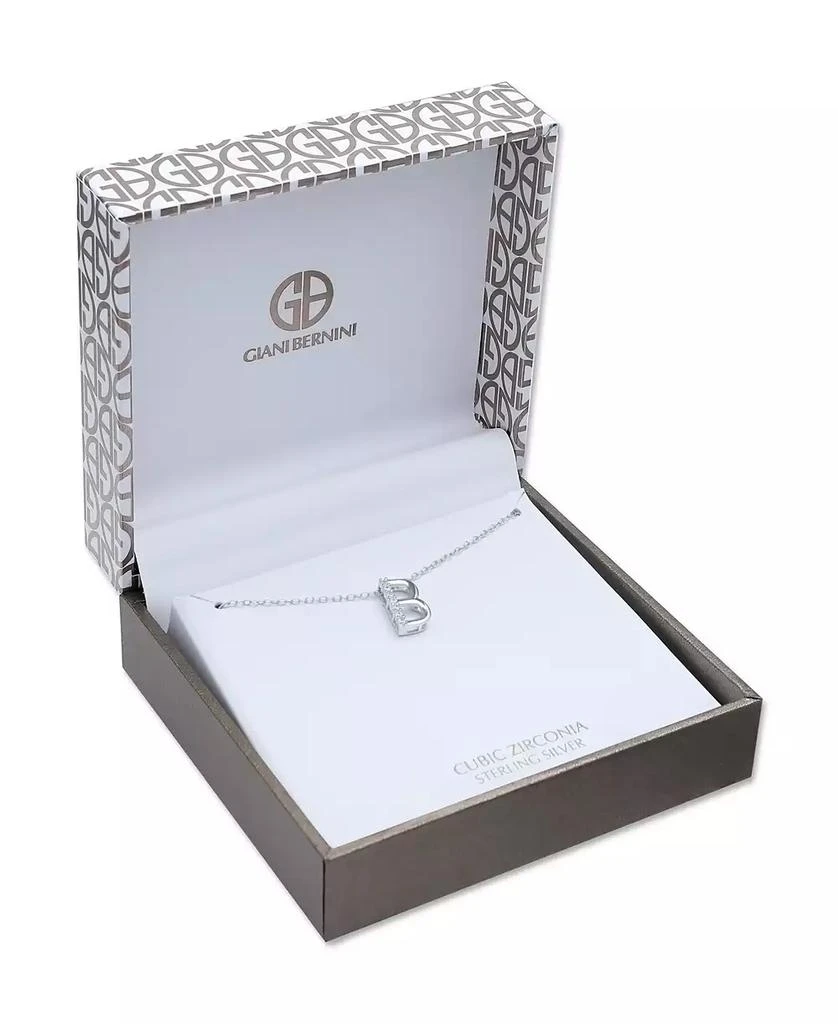 Giani Bernini Cubic Zirconia Initial Pendant Necklace in Sterling Silver 2