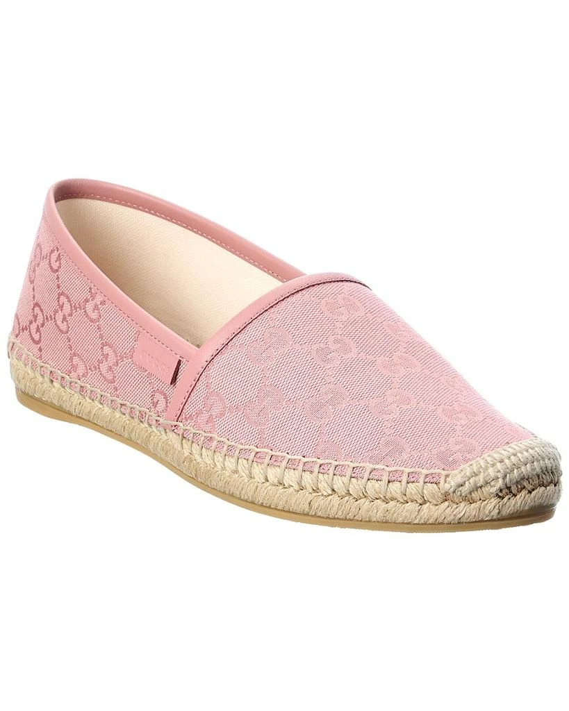 Gucci GG Canvas & Leather Espadrille 1