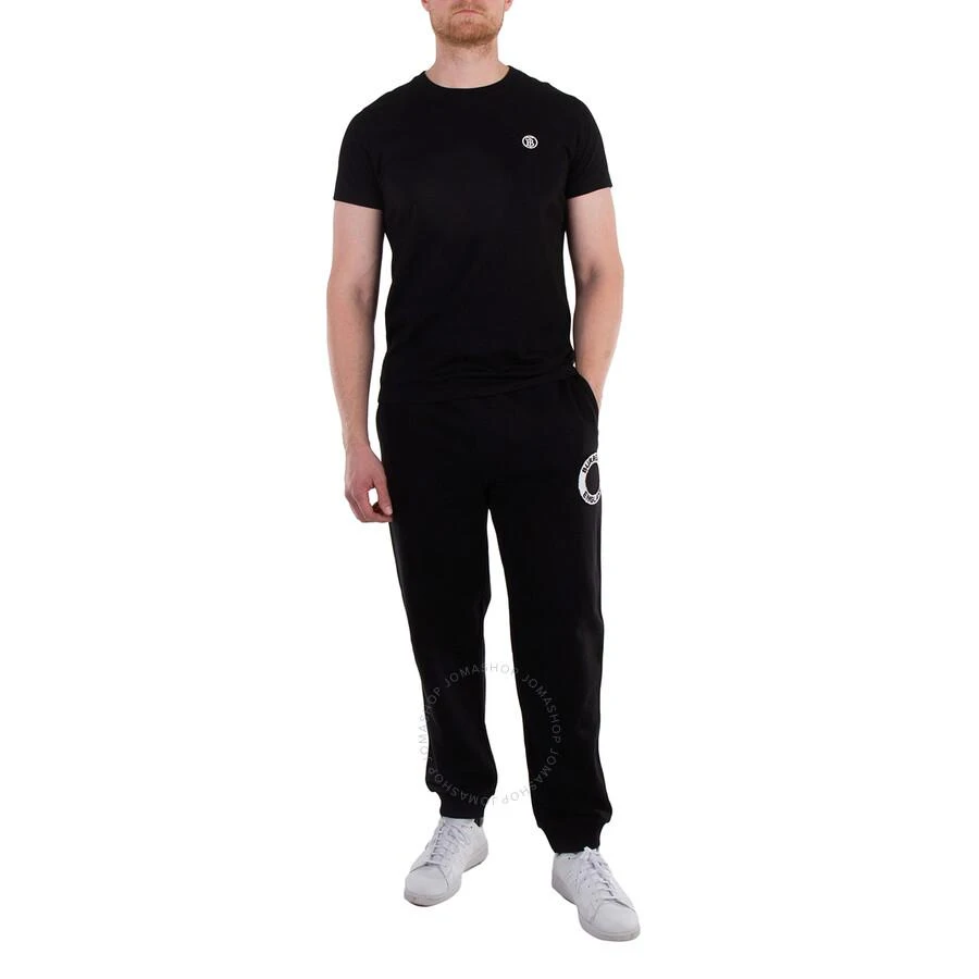 Burberry Graphic Logo Applique Cotton Jogging Pants 1