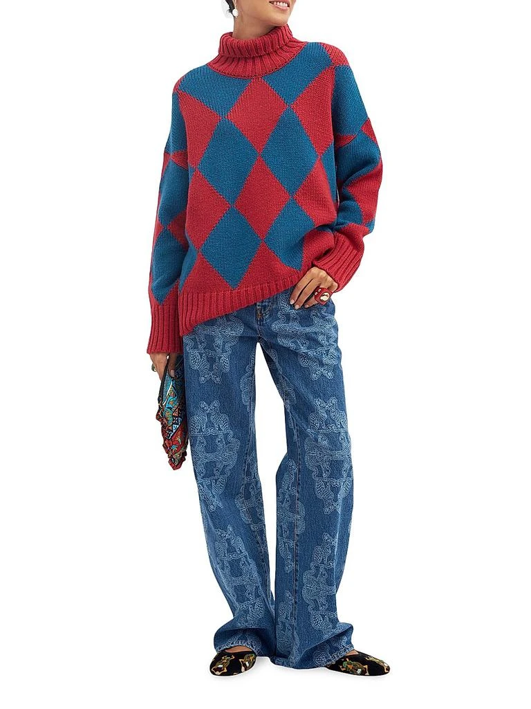 LA DOUBLE J Argyle Sweater 2
