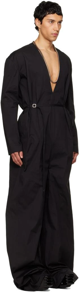 Rick Owens Black Temple LS Long Jumpsuit 2