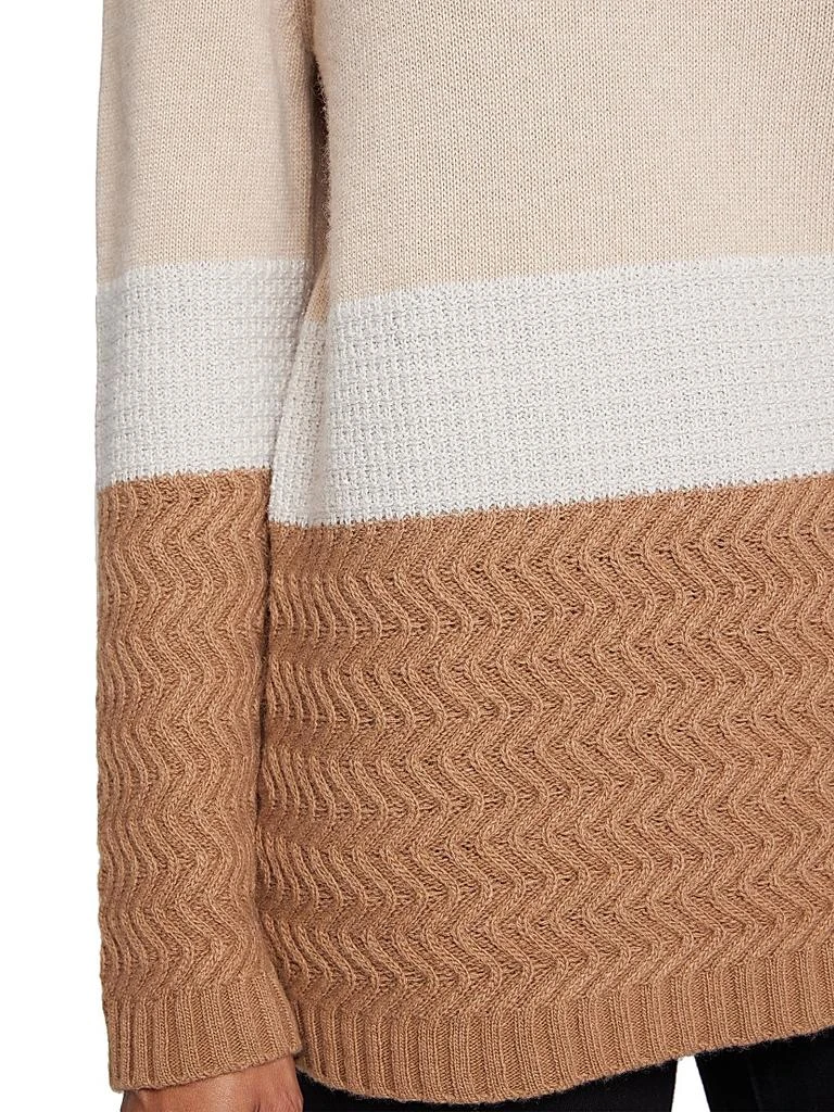Santorelli Colorblocked Wool-Blend Sweater 5