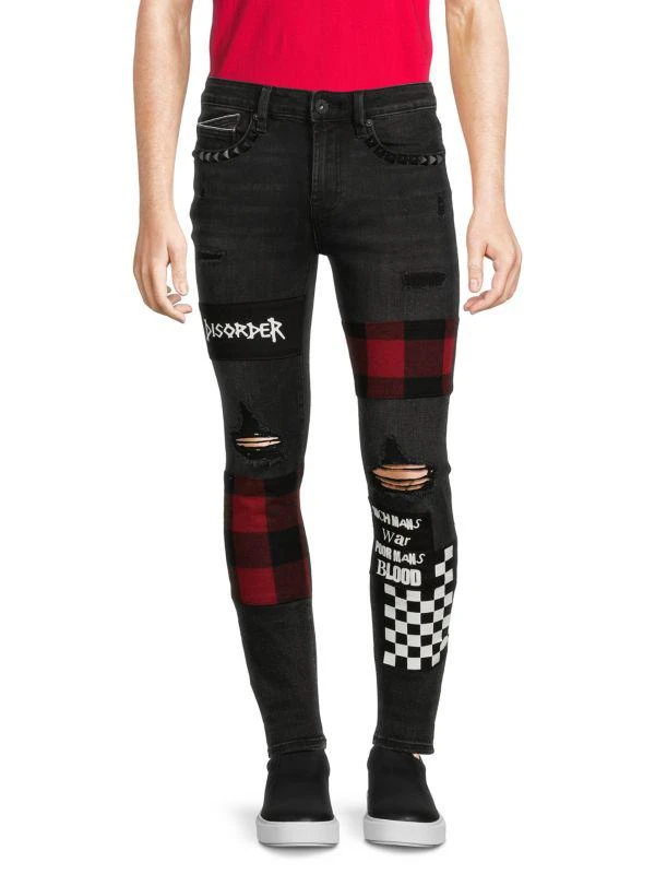 Cult Of Individuality Punk Ripped Super Skinny Jeans 1