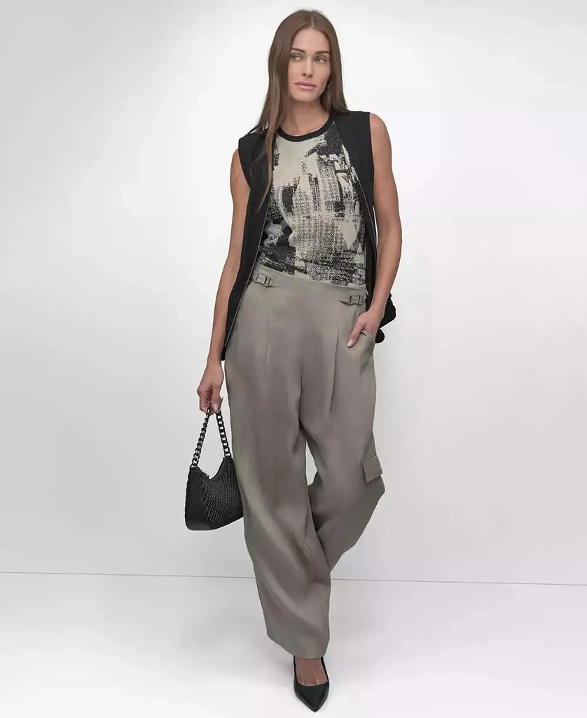 DKNY Women's Boucle Printed Tank Top 5
