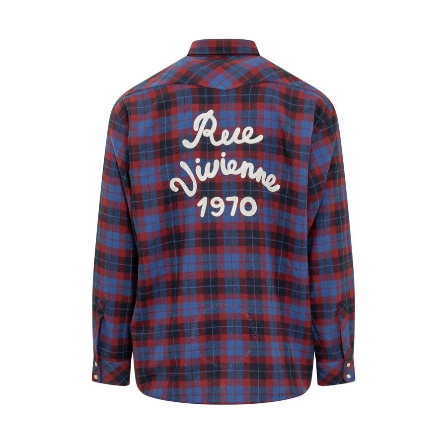 Kenzo Royal Blue Check Long Sleeve Shirt 2