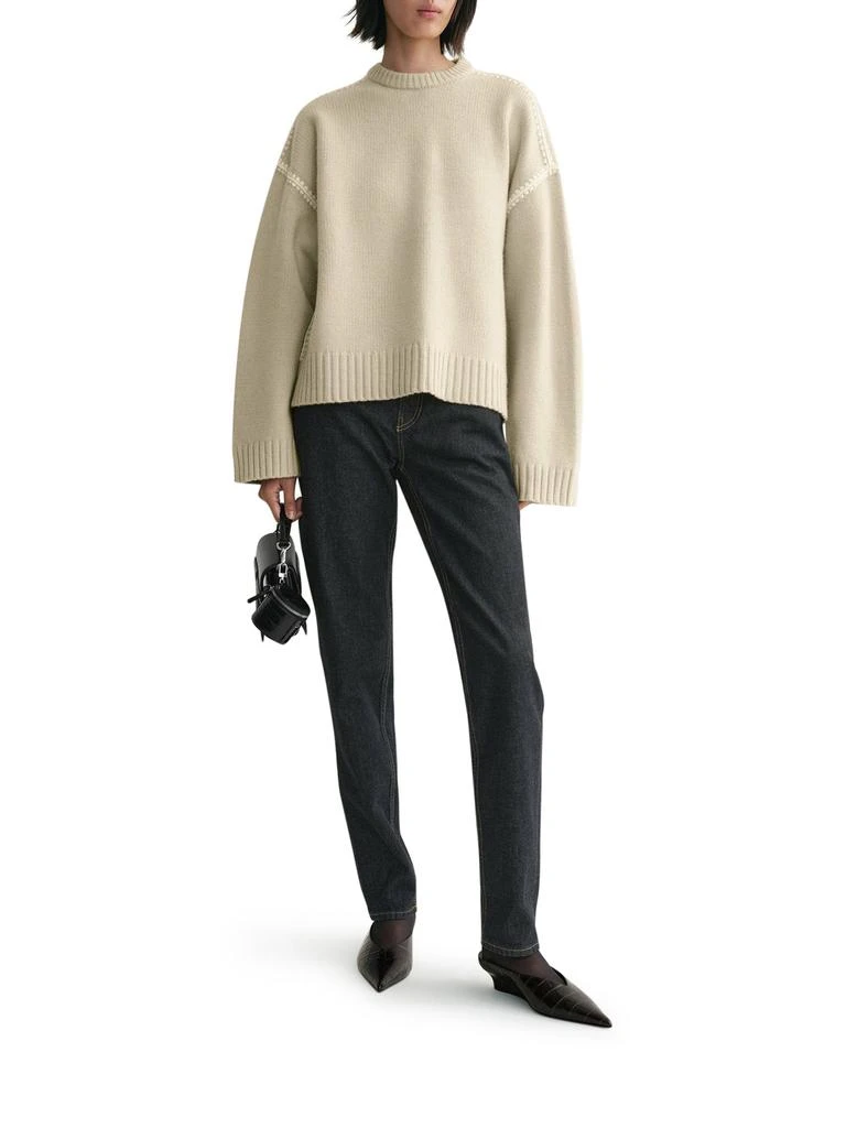 Totême Embroidered wool cashmere knit harvest 2
