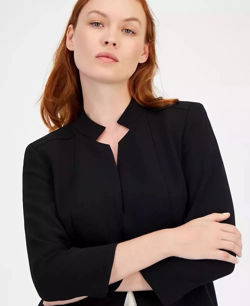 Anne Klein Star-Collar Open-Front Blazer 3