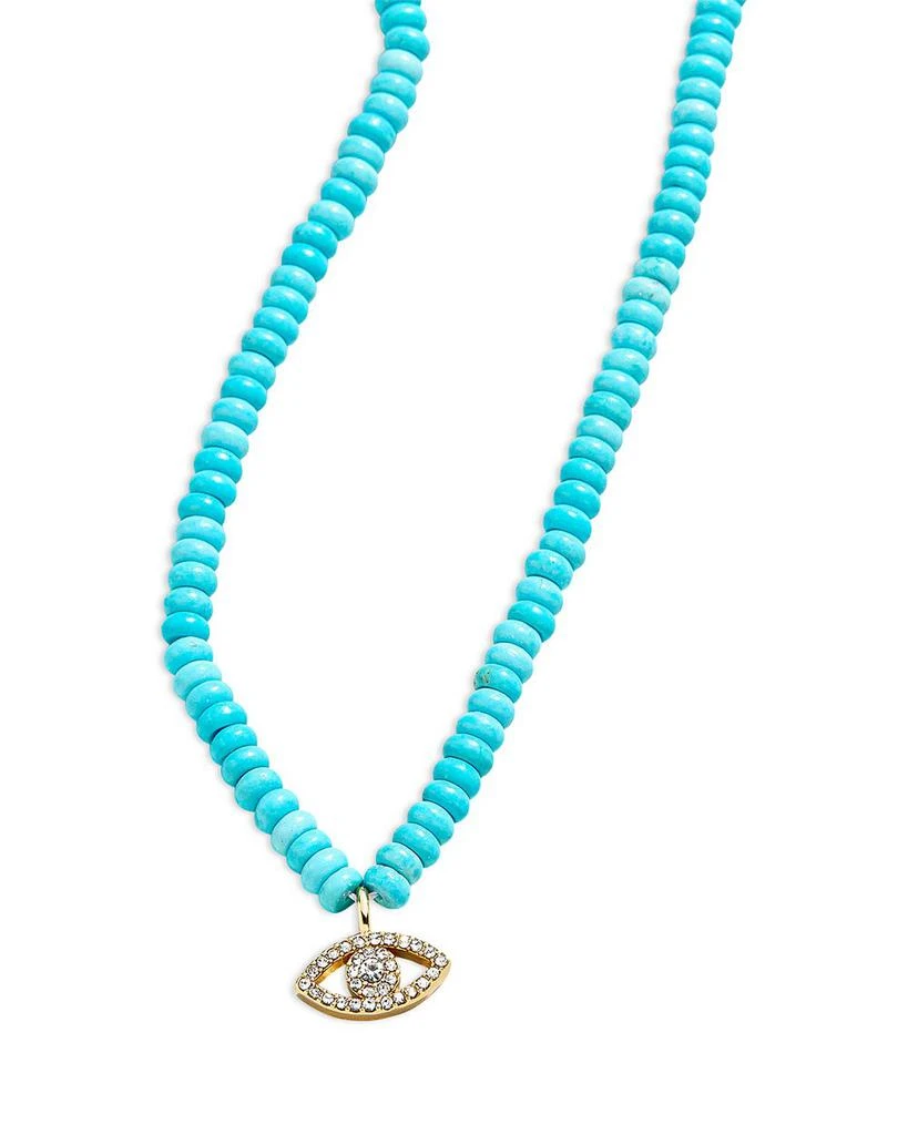 BAUBLEBAR Iman Beaded Evil Eye Necklace, 19"-22" 1
