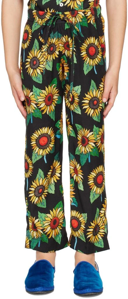 Endless Joy Kids Black Sunflower Lounge Pants
