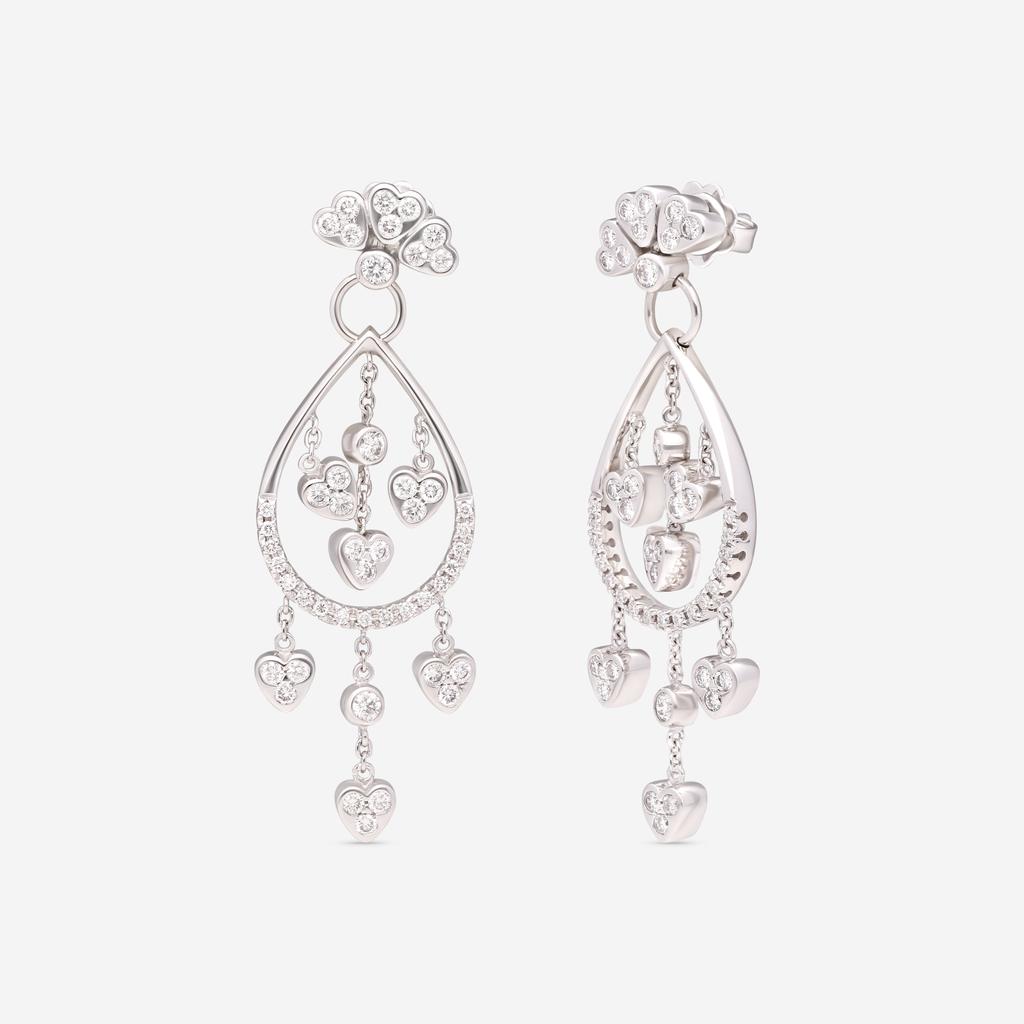 Giloro Giloro 18K White Gold Diamond Drop Earrings OR0179-170