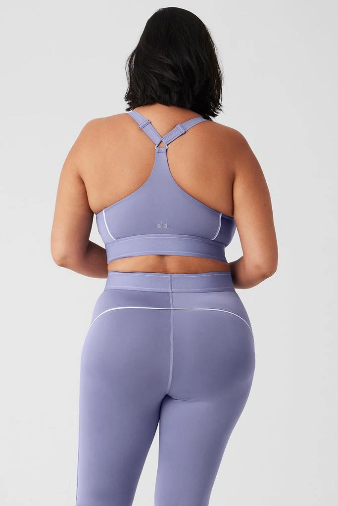 Alo Airlift Suit Up Bra - Lilac Blue/White 8