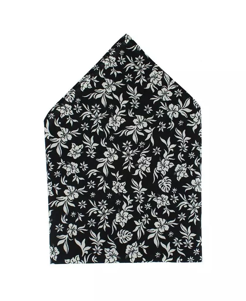 TRAFALGAR Men
s Oleander Floral and Vine Patterned Handkerchief (Single)