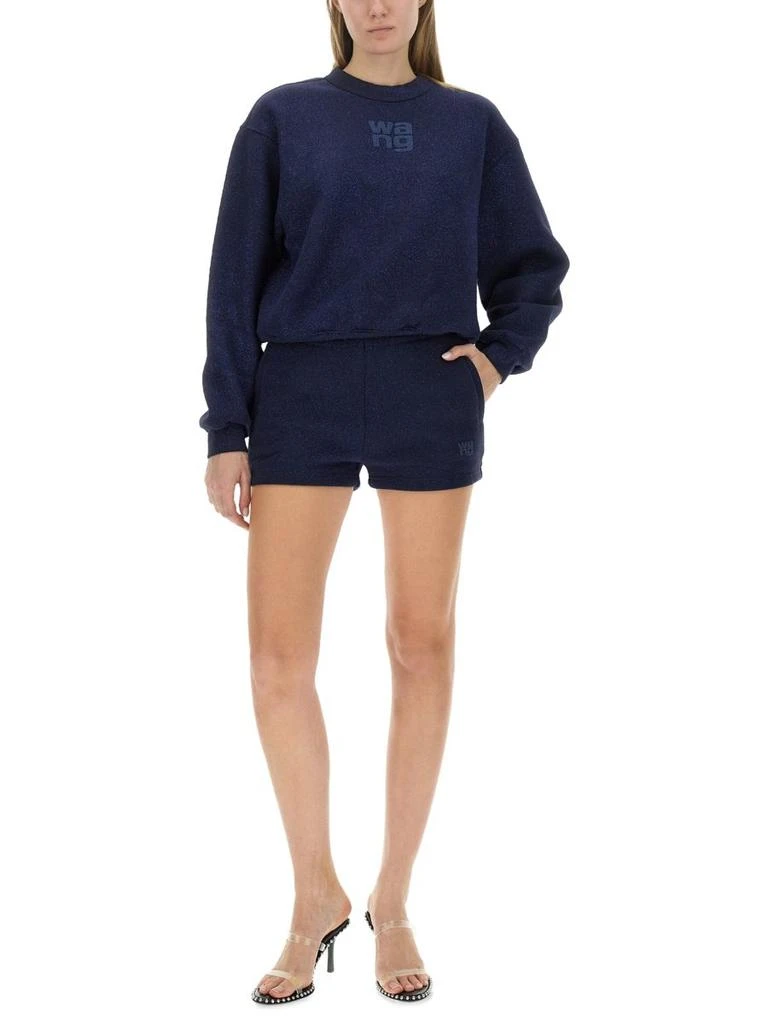 Alexander Wang Alexander Wang Stacked Logo Crewneck Sweatshirt 6