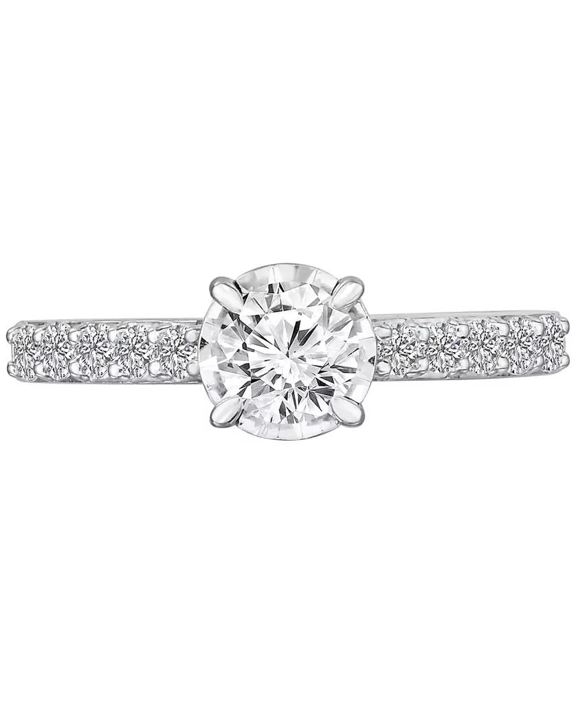 TruMiracle TruMiracle® Diamond Solitaire Plus Engagement Ring (1 ct. t.w.) in 14k White Gold 3