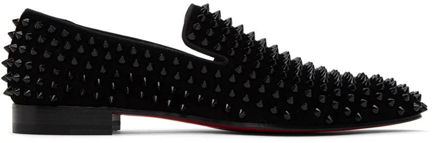 Christian Louboutin Black Dandelion Spikes Loafers 1