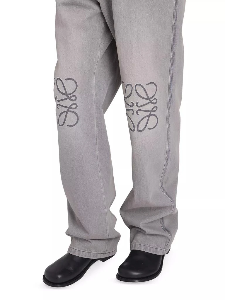 Loewe Anagram Logo Baggy Jeans 6