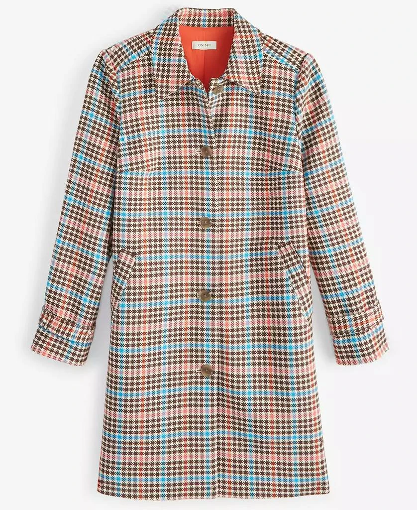 On 34th Women's Plaid Car Coat, Created for Macy's 4