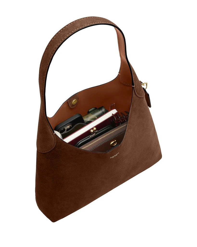 Coach Brooklyn 34 Suede Shoulder Bag 4