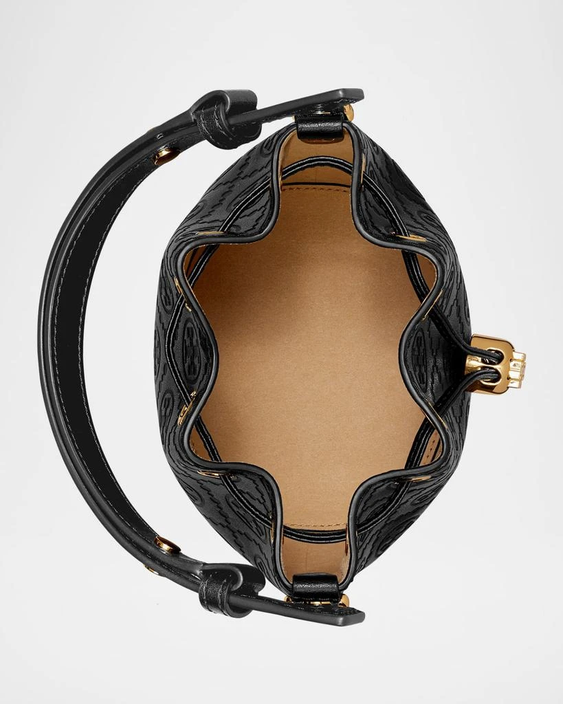 Tory Burch T Monogram Leather Mini Bucket Bag 3