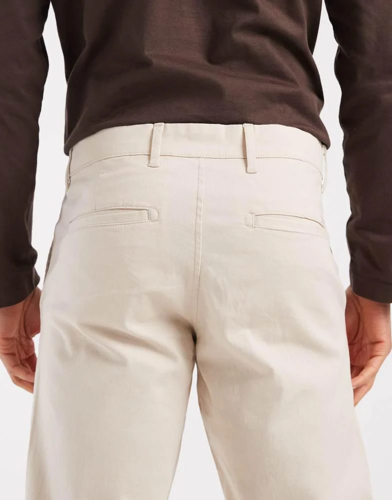 JJ Rebel JJ Rebel loose fit chinos in cream 4