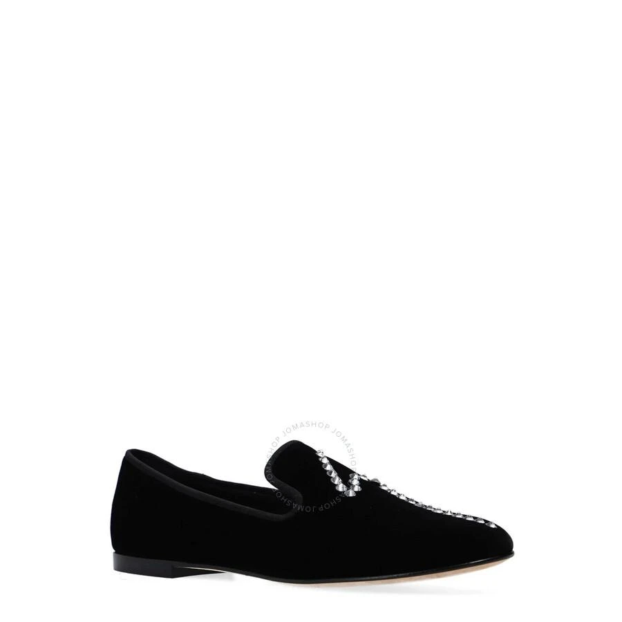 Giuseppe Zanotti G-Dalila Crystal Rhinestone Velvet Loafers 2