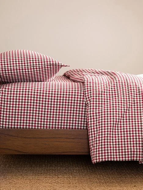 CIMINO Home CIMINO HOME Chili Gingham Sheet Set TWIN 1