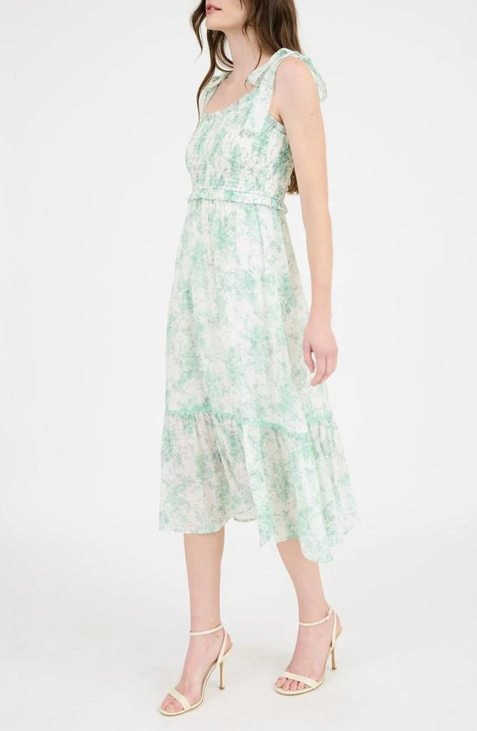 Floral Ruffle Midi Dress – On Sale Now with Up to 65% Off
