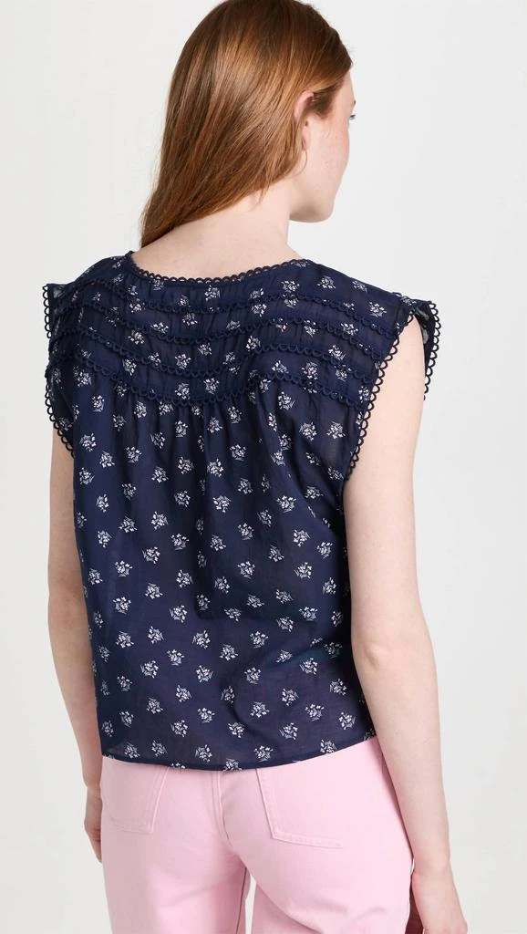 BB Dakota Have A Lace Blouse In Navy 3