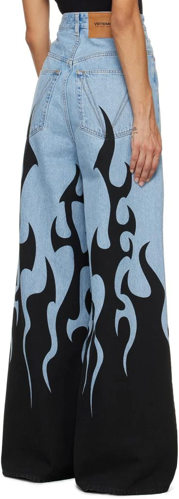 Vetements Blue Flame Jeans 3